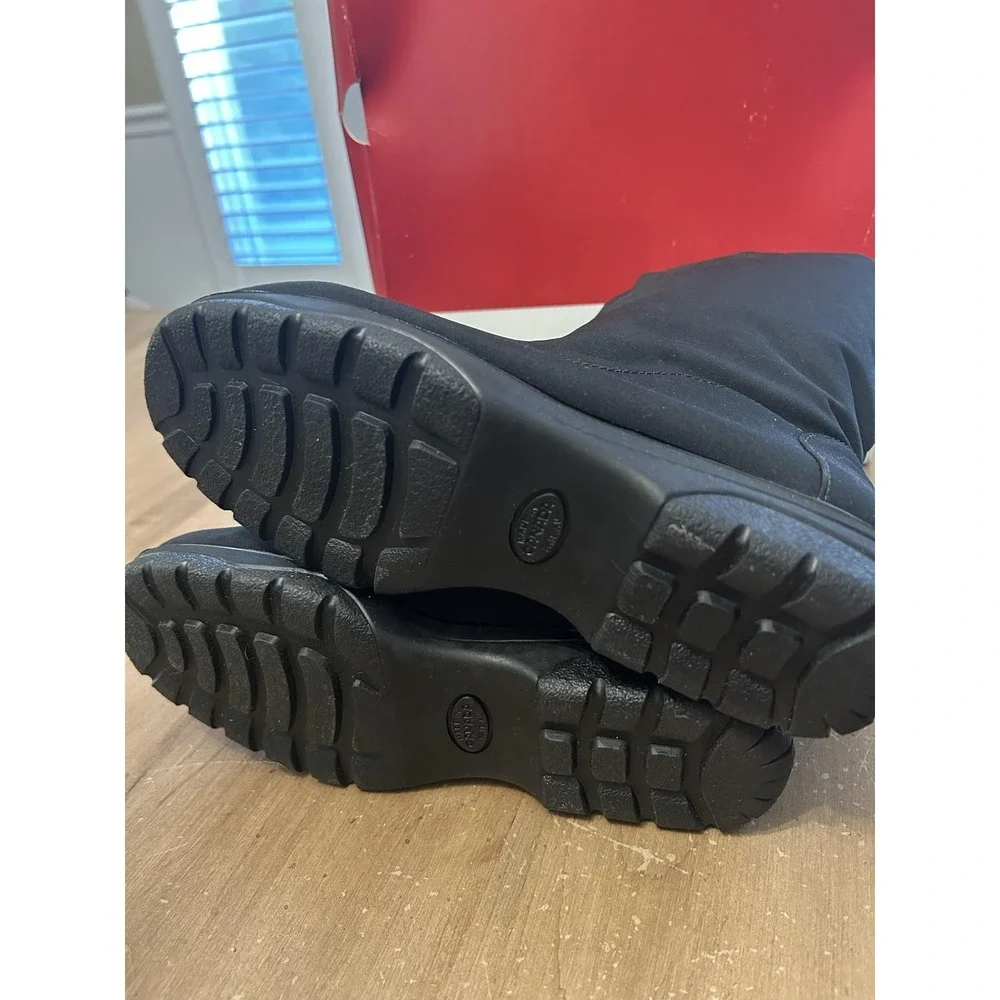 Toe Warmers Boots Womens Size 8 2W Wide Black On-The-Go Waterproof Snow T99851